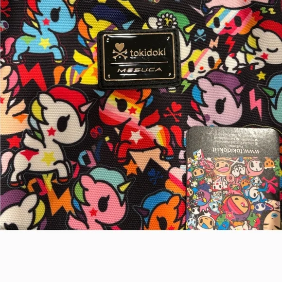 Tokidoki Colorful Cartoon Character Tote Bag - Picture 4 of 4